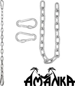 2x 50cm Hangende Stoelketting Tot 230kg - 4 Karabiners - Schommel Hangmat Bokszak Ophanging -Gardena Verkoop 1056x1200