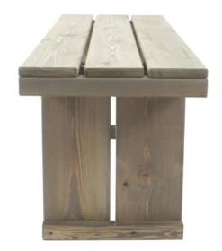 Toulouse Tuinbank Zonder Rugleuning - Licht Grijs - 118 Cm - Houten Tuinbank - Steigerhouten Tuinbank - Tuinbankje -Gardena Verkoop 1060x1200