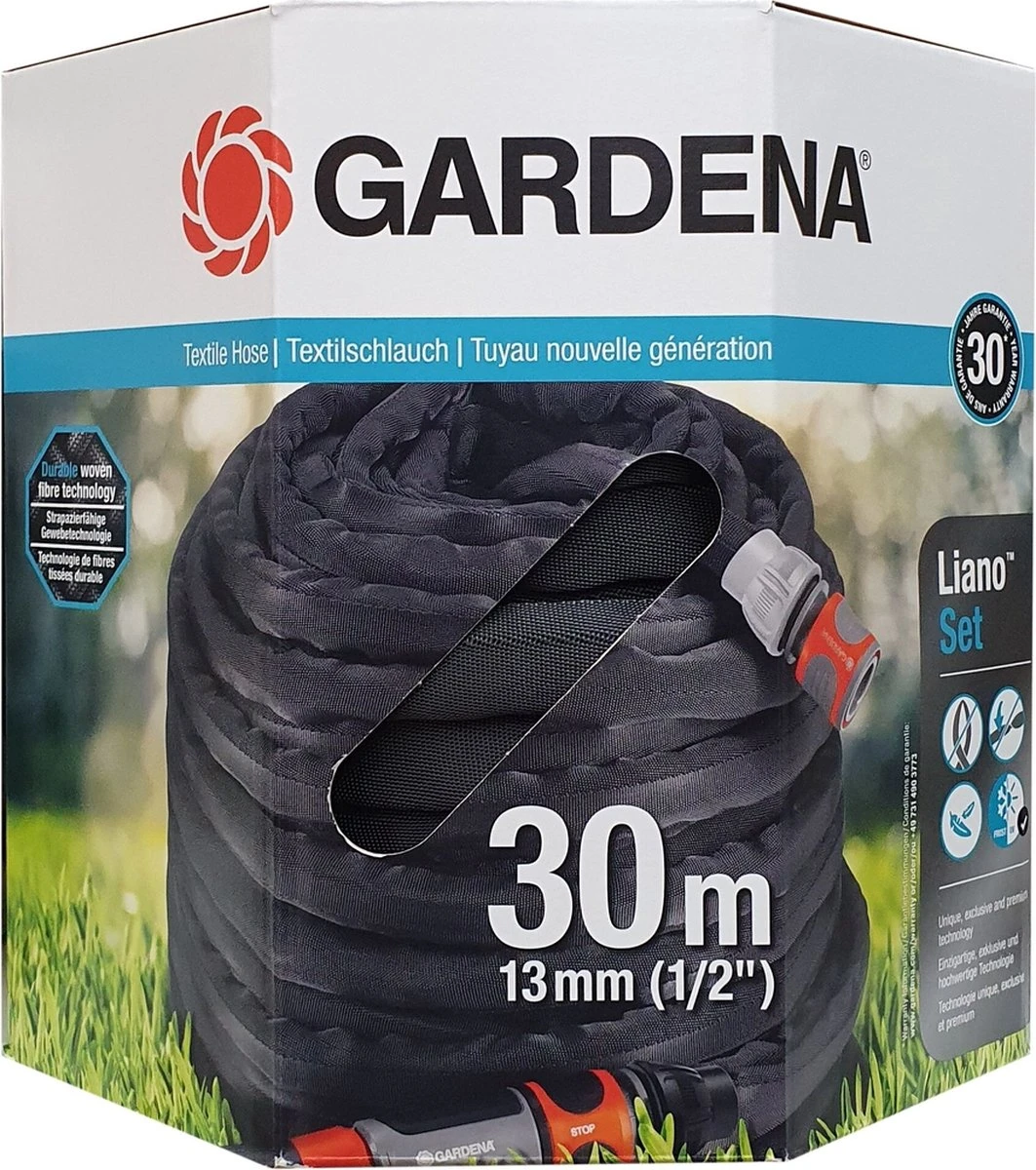 GARDENA - Textielslang Liano™ - Tuinslang - 30 M - 13 Mm 4 GARDENA - Textielslang Liano™ - Tuinslang - 30 M - 13 Mm - Afbeelding 2