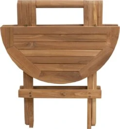 Picknicktafel Rond - Bijzettafel Voor Buiten - - Inklapbare Picknicktafel - Kleine Klaptafel Met Handvat - 50cm -Gardena Verkoop 1110x1200