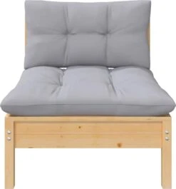 VidaXL 3-delige Loungeset Met Grijze Kussens Massief Grenenhout -Gardena Verkoop 1118x1200