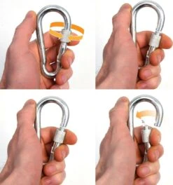 2x 50cm Hangende Stoelketting Tot 230kg - 4 Karabiners - Schommel Hangmat Bokszak Ophanging -Gardena Verkoop 1122x1200