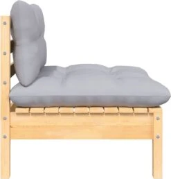 VidaXL 3-delige Loungeset Met Grijze Kussens Massief Grenenhout -Gardena Verkoop 1150x1200 1