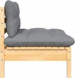 VidaXL 3-delige Loungeset Met Grijze Kussens Massief Grenenhout -Gardena Verkoop 1150x1200 2