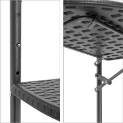 Relaxdays Balkontafel Inklapbaar, Balkon Tafel Rotan, Hangtafel Reling - Zwart -Gardena Verkoop 1198x1200 3