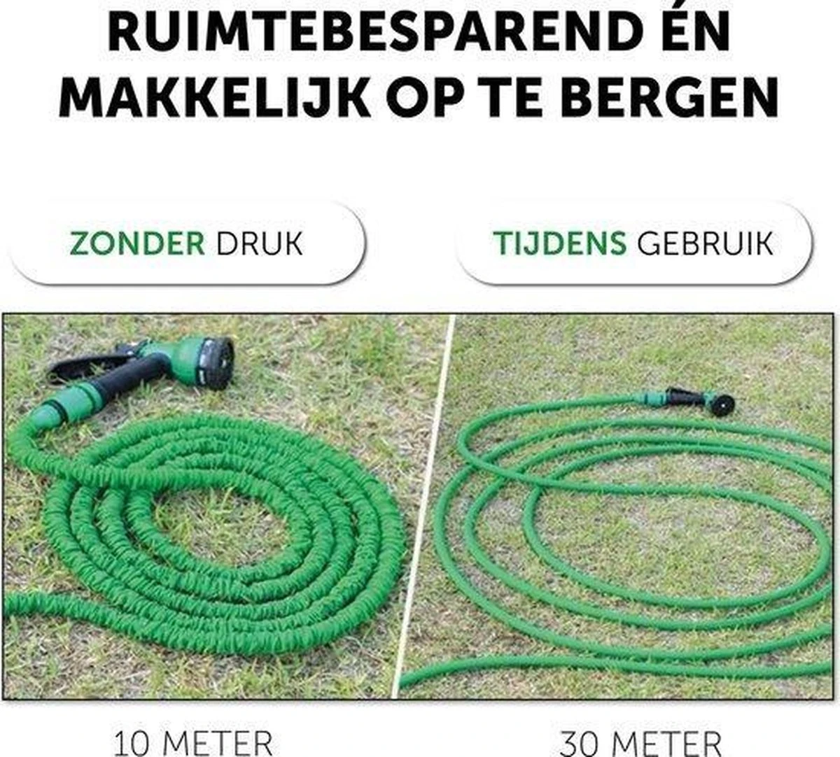Merkloos Tuinslang - Tuinslag Flexibel - Tuinslag Flexibel 15M -15 Meter - Tuinslangen - Uitrekbaar - Met Koppelstuk - 7 In 1 Sproeikop 9 Merkloos Tuinslang - Tuinslag Flexibel - Tuinslag Flexibel 15M -15 Meter - Tuinslangen - Uitrekbaar - Met Koppelstuk - 7 In 1 Sproeikop - Afbeelding 7