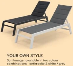 Blumfeldt Renazzo Lounge Ligstoel - Ligbed Voor De Tuin - Aluminium Tuinstoel - 6 Standen - Waterafstotend - Bekleding Van 70 % Pvc En 30 % Polyetheen - Zwart 16 Blumfeldt Renazzo Lounge Ligstoel - Ligbed Voor De Tuin - Aluminium Tuinstoel - 6 Standen - Waterafstotend - Bekleding Van 70 % Pvc En 30 % Polyetheen - Zwart -Gardena Verkoop 1200x1089 3