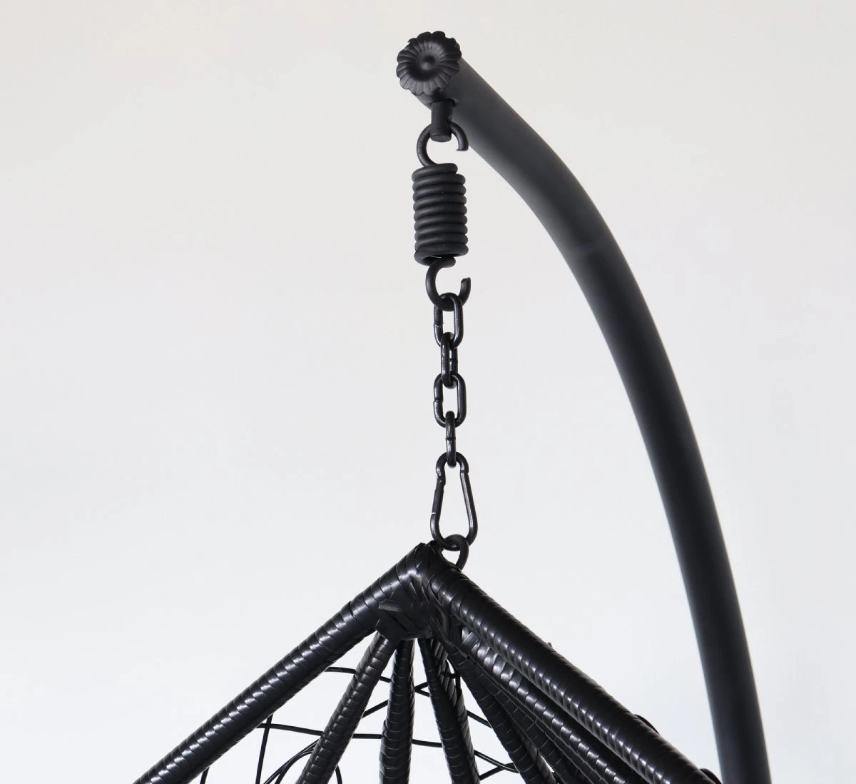 Egg Hangstoel Roundabout Zwart 8 Egg Hangstoel Roundabout Zwart - Afbeelding 6