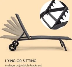 Blumfeldt Limala Tuinstoel - Ligstoel - Relaxstoel - Rugleuning In 6 Standen Verstelbaar - 2 Vielen - Draagkracht: Max. 150 Kg 11 Blumfeldt Limala Tuinstoel - Ligstoel - Relaxstoel - Rugleuning In 6 Standen Verstelbaar - 2 Vielen - Draagkracht: Max. 150 Kg -Gardena Verkoop 1200x1129