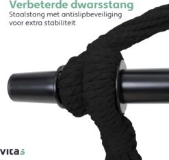 Vita5 XXL Hangstoel | Binnen&Buiten Hangnest | Incl. 2 Kussens En Boekenvak | Volwassenen&Kinderen | Hangmatstoel Tot 225kg | Beige -Gardena Verkoop 1200x1134