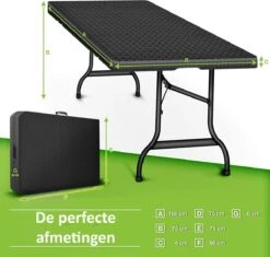Sens Design Tuintafel Kunststof - Campingtafel Inklapbaar - Rotan-Look 13 Sens Design Tuintafel Kunststof - Campingtafel Inklapbaar - Rotan-Look -Gardena Verkoop 1200x1142