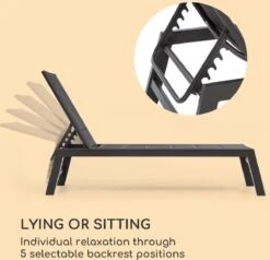 Blumfeldt Renazzo Lounge Ligstoel - Ligbed Voor De Tuin - Aluminium Tuinstoel - 6 Standen - Waterafstotend - Bekleding Van 70 % Pvc En 30 % Polyetheen - Zwart 17 Blumfeldt Renazzo Lounge Ligstoel - Ligbed Voor De Tuin - Aluminium Tuinstoel - 6 Standen - Waterafstotend - Bekleding Van 70 % Pvc En 30 % Polyetheen - Zwart -Gardena Verkoop 1200x1157 1