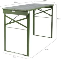 MaximaVida Inklapbare Biertafel Berlijn 120 X 50 Cm Olijfgroen - FSC Hout -Gardena Verkoop 1200x1166