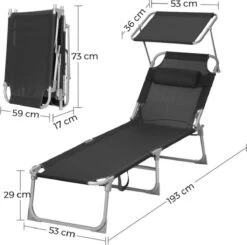 Ligstoel Met Hoofdsteun En Zon Bescherming Verstelbare Rugleuning Inklapbaar Donker Grijs Ligbed Tuin 20 Ligstoel Met Hoofdsteun En Zon Bescherming Verstelbare Rugleuning Inklapbaar Donker Grijs Ligbed Tuin -Gardena Verkoop 1200x1189 1