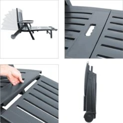 Casaria Ligstoel Zircone – Verstelbaar/Wielen Tot 120 Kg – Antraciet -Gardena Verkoop 1200x1197 2