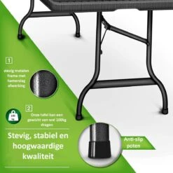 Sens Design Tuintafel Kunststof - Campingtafel Inklapbaar - Rotan-Look 12 Sens Design Tuintafel Kunststof - Campingtafel Inklapbaar - Rotan-Look -Gardena Verkoop 1200x1200 268
