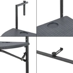Balkontafel Cicala Inklapbaar 83,5x60x64 Cm Donkergrijs -Gardena Verkoop 1200x1200 285