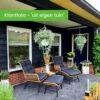 BUITEN Living Dex Wicker Loungestoel Tuin Incl. Wicker Voetenbank | Wicker + Aluminium | Bamboe Antraciet -Gardena Verkoop 1200x1200 364
