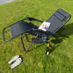 Luxe Ligstoel Met Hoofdsteun & Voetsteun - Verstelbare Rugleuning - Zonnebed Relaxstoel Voor Tuin/Terras/Strand/Balkon/Zwembad/Camping - Inklapbaar - Weerbestendig - Zwart 17 Luxe Ligstoel Met Hoofdsteun & Voetsteun - Verstelbare Rugleuning - Zonnebed Relaxstoel Voor Tuin/Terras/Strand/Balkon/Zwembad/Camping - Inklapbaar - Weerbestendig - Zwart -Gardena Verkoop 1200x1200 402