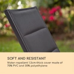 Blumfeldt Renazzo Lounge Ligstoel - Ligbed Voor De Tuin - Aluminium Tuinstoel - 6 Standen - Waterafstotend - Bekleding Van 70 % Pvc En 30 % Polyetheen - Zwart 19 Blumfeldt Renazzo Lounge Ligstoel - Ligbed Voor De Tuin - Aluminium Tuinstoel - 6 Standen - Waterafstotend - Bekleding Van 70 % Pvc En 30 % Polyetheen - Zwart -Gardena Verkoop 1200x1200 415