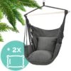 Hangmat Stoel - Hangstoel Voor Binnen Of Buiten - Incl. 2 Kussens - Zwart/Grijs Antraciet 1 Hangmat Stoel - Hangstoel Voor Binnen Of Buiten - Incl. 2 Kussens - Zwart/Grijs Antraciet -Gardena Verkoop 1200x1200 416