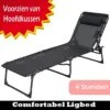 Opvouwbaar Ligbed | Ligstoel | Relaxstoel | Weersbestendig | Camping / Tuin / Zwembad / Balkon / Terras / Strand | Incl. Hoofdkussen | Verstelbaar | Luxe 2 Opvouwbaar Ligbed | Ligstoel | Relaxstoel | Weersbestendig | Camping / Tuin / Zwembad / Balkon / Terras / Strand | Incl. Hoofdkussen | Verstelbaar | Luxe -Gardena Verkoop 1200x1200 430