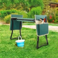 Uten - Kniebankje Tuin - Knie Steun - Tuinkruk Inklapbaar - Kniesteun Tuinieren - Kniekussen - Tot 150 Kg - Groen -Gardena Verkoop 1200x1200 572