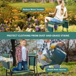 Uten - Kniebankje Tuin - Knie Steun - Tuinkruk Inklapbaar - Kniesteun Tuinieren - Kniekussen - Tot 150 Kg - Groen -Gardena Verkoop 1200x1200 574