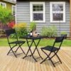 Merkloos 3-delige Bistroset Poly Rattan - Inklapbaar - Balkon Tuinmeubelset - Zwart 2 Merkloos 3-delige Bistroset Poly Rattan - Inklapbaar - Balkon Tuinmeubelset - Zwart -Gardena Verkoop 1200x1200 615