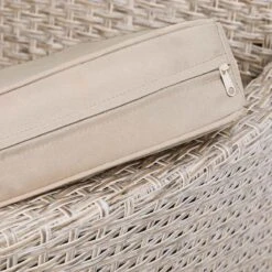 Casaria Polyrattan Tuinset - 4 Stoelen & Tafel 90x90 Cm - Beige Grijs -Gardena Verkoop 1200x1200 709