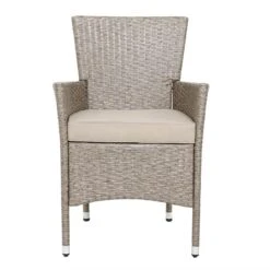 Casaria Polyrattan Tuinset - 4 Stoelen & Tafel 90x90 Cm - Beige Grijs -Gardena Verkoop 1200x1200 711