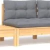 VidaXL 3-delige Loungeset Met Grijze Kussens Massief Grenenhout -Gardena Verkoop 1200x477
