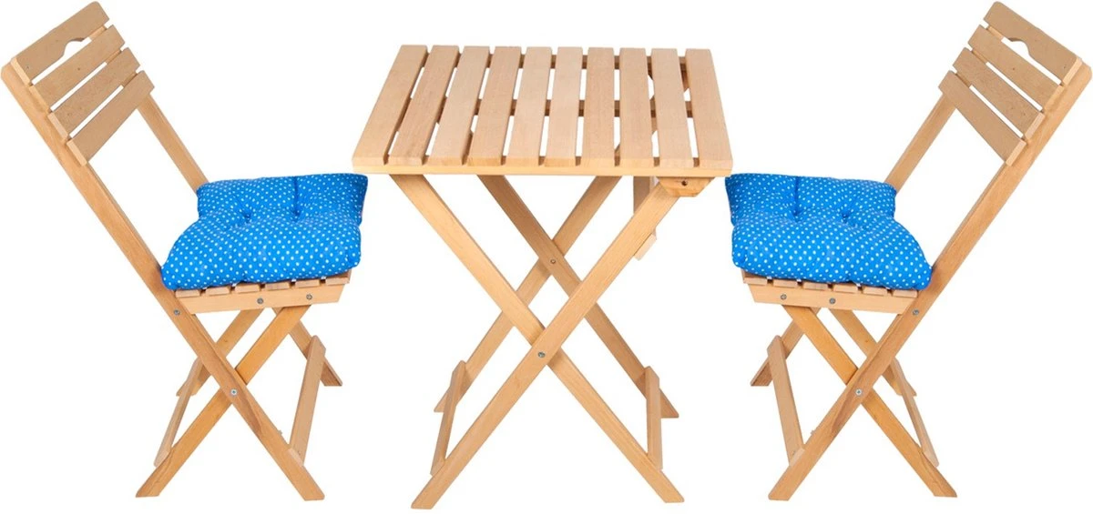 SiRaC - Houten Tuinset - Balkonset - 3-delig - Met Paarse Kussens - Natuurlijke Hout - Balkon Meubelen - 2 Persoons Balkonset - Twee Stoelen En Bijzettafel - Hout 9 SiRaC - Houten Tuinset - Balkonset - 3-delig - Met Paarse Kussens - Natuurlijke Hout - Balkon Meubelen - 2 Persoons Balkonset - Twee Stoelen En Bijzettafel - Hout - Afbeelding 7