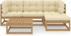 VidaXL 5-delige Loungeset Met Kussens Massief Grenenhout -Gardena Verkoop 1200x611