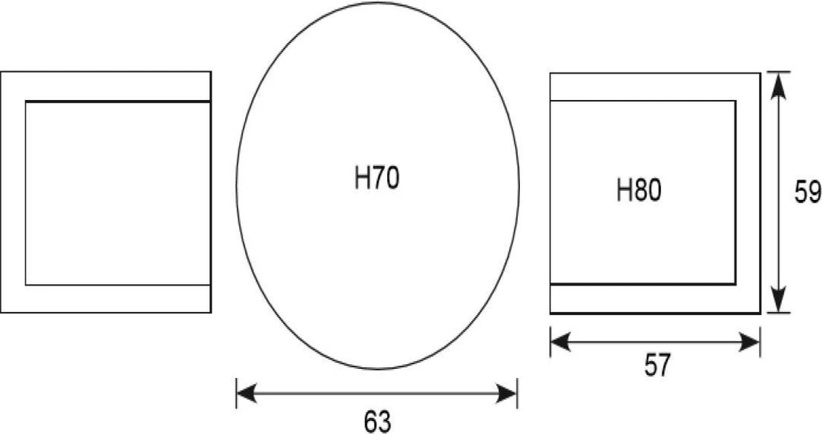 Garden Impressions Mira 3-delige Balkonset - Faria Tuintafel Ø 60 Cm - Okergeel 4 Garden Impressions Mira 3-delige Balkonset - Faria Tuintafel Ø 60 Cm - Okergeel - Afbeelding 2