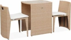 Alice's Garden Balkonset Doppio - 2 Stoelen - Inschuifbaar - Wicker - Beige 13 Alice's Garden Balkonset Doppio - 2 Stoelen - Inschuifbaar - Wicker - Beige -Gardena Verkoop 1200x686