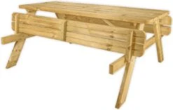 Goedkopepicknicktafels.nl | 180cm Lange Picknicktafel | Tuintafel 6 Persoons | De Luxe 180cm Lang | Geïmpregneerd Grenen Hout! -Gardena Verkoop 1200x762
