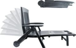 Casaria Ligstoel Zircone – Verstelbaar/Wielen Tot 120 Kg – Antraciet -Gardena Verkoop 1200x766 1