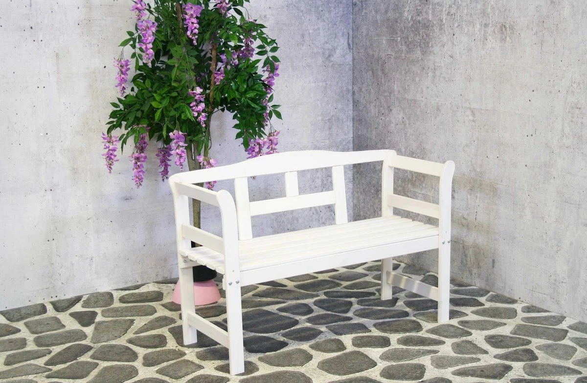 SenS-Line Friesen Tuinbank - Hout - Wit 11 SenS-Line Friesen Tuinbank - Hout - Wit - Afbeelding 9