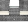 Casaria Polyrattan Tuinbank - Incl. Tafel & Kussens 7 Cm - Grijs -Gardena Verkoop 1200x787