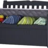 Keter Eden Garden Bench Opbergbank - 265L - 140x60x84cm - Zwart/Grijs 1 Keter Eden Garden Bench Opbergbank - 265L - 140x60x84cm - Zwart/Grijs -Gardena Verkoop 1200x795