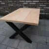 Industriële Douglas Salontafel Met Mat Zwart X-onderstel Voor Binnen En Buiten 2 Industriële Douglas Salontafel Met Mat Zwart X-onderstel Voor Binnen En Buiten -Gardena Verkoop 1200x796