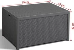 Allibert Arica Tuintafel - 79x59,5x42 Cm - Grafiet 26 Allibert Arica Tuintafel - 79x59,5x42 Cm - Grafiet -Gardena Verkoop 1200x806 1