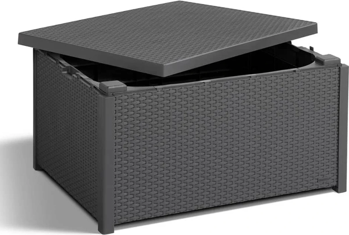 Allibert Arica Tuintafel - 79x59,5x42 Cm - Grafiet 14 Allibert Arica Tuintafel - 79x59,5x42 Cm - Grafiet - Afbeelding 12