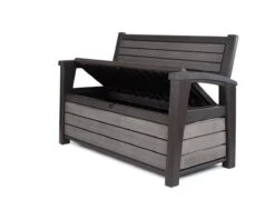 Keter - Hudson Bench Box - 2-zits Bank - Opbergbox - Hout Look & Feel - 227L - 138x63x89cm - Antraciet 22 Keter - Hudson Bench Box - 2-zits Bank - Opbergbox - Hout Look & Feel - 227L - 138x63x89cm - Antraciet -Gardena Verkoop 1200x873 1