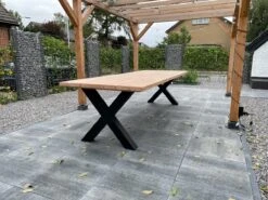 Tuintafel Douglas 300 Cm X 90 Cm | Stalen Poten | 8-10 Personen | DuuMaa -Gardena Verkoop 1200x899 5