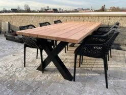 Tuintafel Douglas 300 Cm X 90 Cm | Stalen Poten | 8-10 Personen | DuuMaa -Gardena Verkoop 1200x899 7