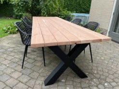 Tuintafel Douglas 300 Cm X 90 Cm | Stalen Poten | 8-10 Personen | DuuMaa -Gardena Verkoop 1200x899 9