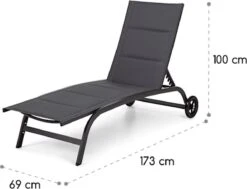 Blumfeldt Limala Tuinstoel - Ligstoel - Relaxstoel - Rugleuning In 6 Standen Verstelbaar - 2 Vielen - Draagkracht: Max. 150 Kg 13 Blumfeldt Limala Tuinstoel - Ligstoel - Relaxstoel - Rugleuning In 6 Standen Verstelbaar - 2 Vielen - Draagkracht: Max. 150 Kg -Gardena Verkoop 1200x918 1