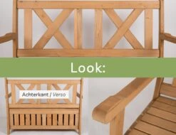 Needs&wants® Houten Tuinbank Met Opbergruimte, 2-zits Kistbank Houten Klassieke Bank Opslag, Grote Tuinopbergbank Van Massief Hout Weerbestendig Voor Buiten Tuin, Balkon, Terras, 115x61x85 Cm, Donker-bruin -Gardena Verkoop 1200x922 1